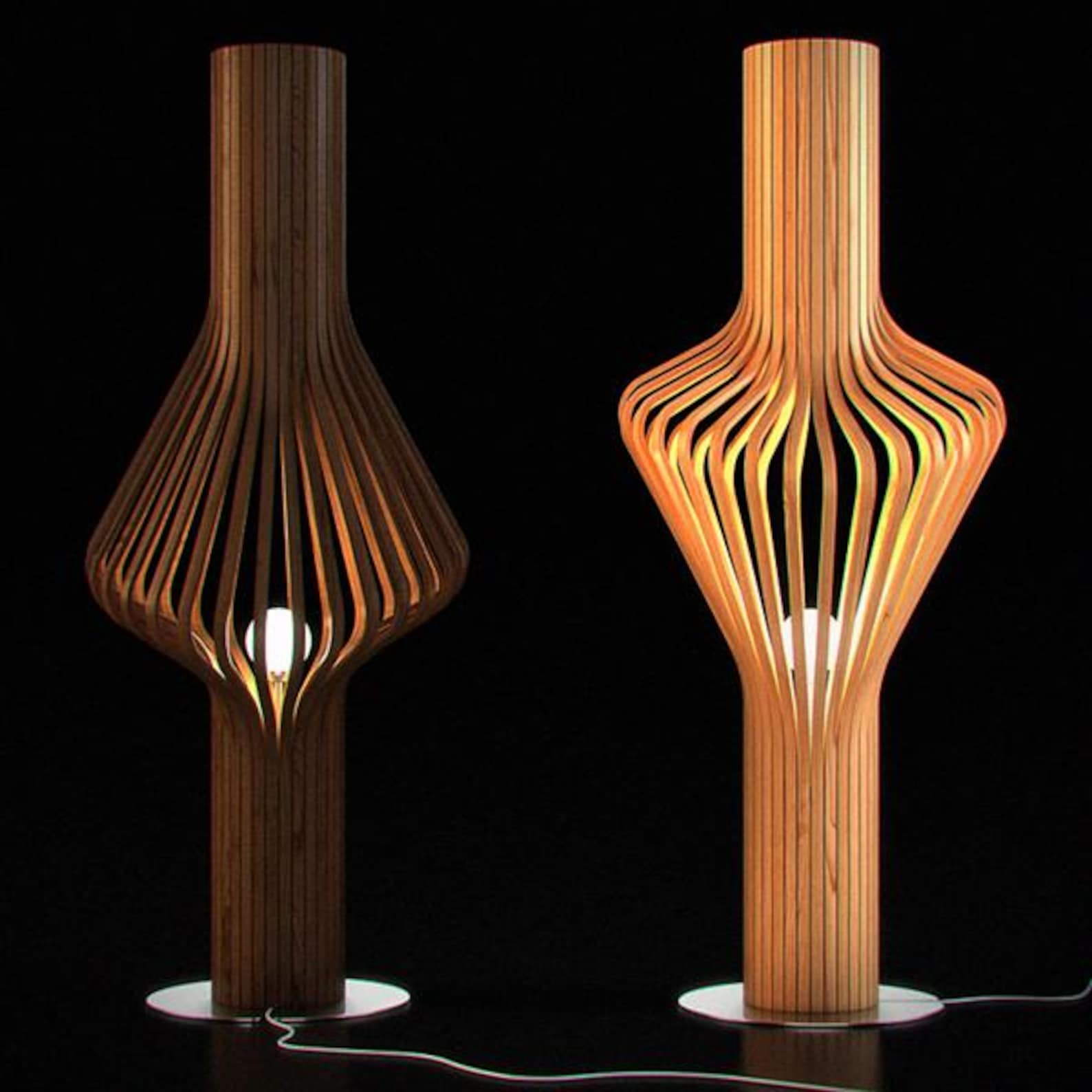 Wooden Floor Lamp, Handmade Lighting, Home Decor, Wooden Lamp, Special ...