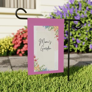 Personalisierte Garten Banner, Blumenhaus Flagge, individuelle Gartendekoration, Outdoor Home Schild, Frühlingsgarten Geschenk