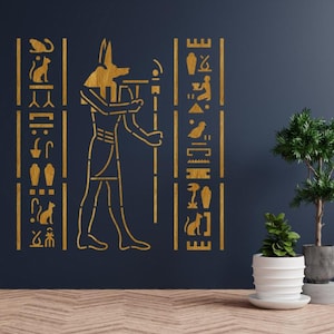 Ancient Egyptian Hieroglyphs Symbols Stencil (Many Sizes)