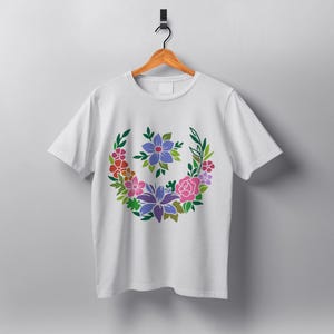 Large Flower Pattern Stencil (Many Sizes)