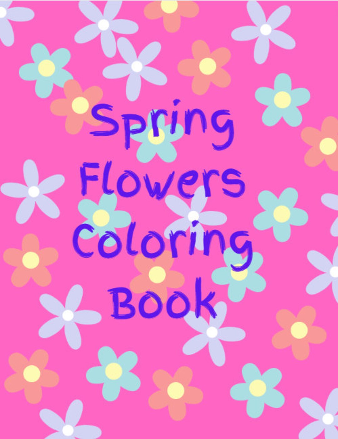 Spring Coloring Book - Etsy