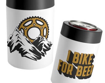 Koozie para beber, regalo para ciclistas, regalo para ciclistas de montaña, para bebedores de cerveza, koozie para ciclistas de montaña, koozie de montaña, regalo para ciclistas, amantes de las bicicletas
