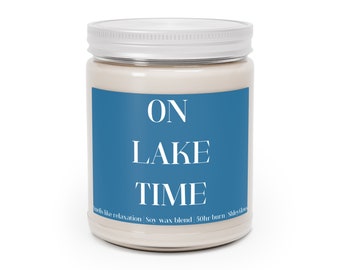 Vela en el lago, decoración de la casa del lago, regalo para la casa del lago, vacaciones en el lago, regalo de inauguración de la casa, día de los amantes del lago, vela en el lago, gente del lago