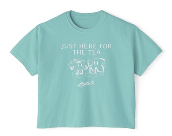 Spill the Tea T Shirt - maglietta per l'ora del tè come regalo per la sua festa del tè