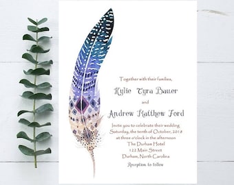 Fast And Affordable Wedding Invitations By Whimsicalprints On Etsy