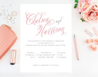 Fast And Affordable Wedding Invitations By Whimsicalprints On Etsy