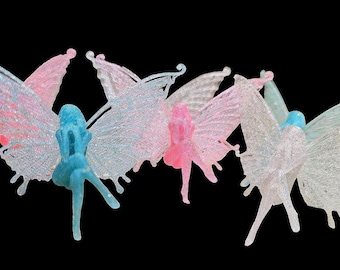 Fairy Garden Fairies Garden Decor For Planter Cute Mini Fairy Ideas Glow In The Dark Fairy Garden Mini Fairy Set of 5 + BONUS Glow pixie dus
