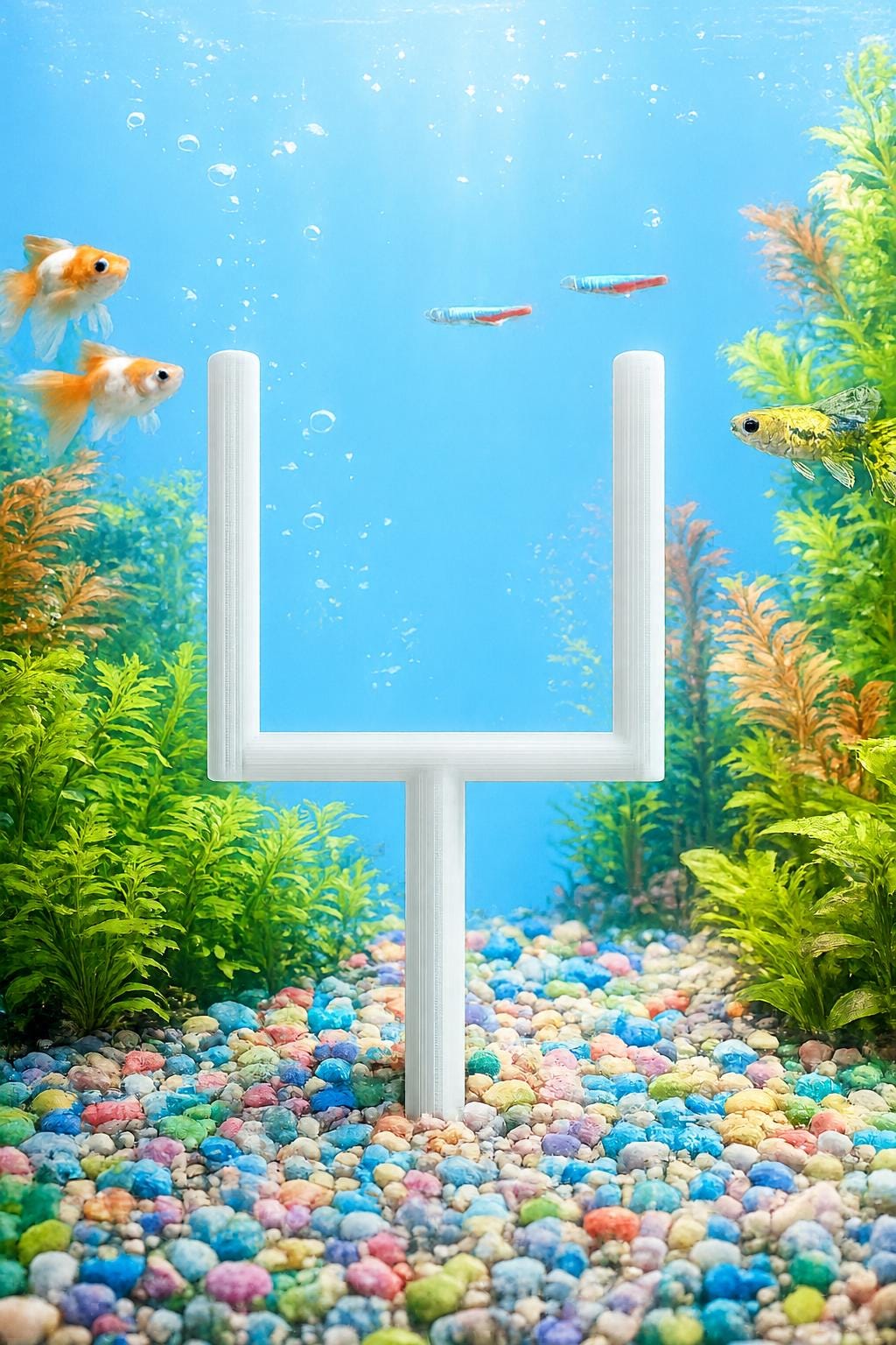 chicago bears fish tank accessories Aquarium Decor Field Goal Post for Fish to Swim Through College Football  Fish Tank or Betta Fish Tank Any Color Decor Football Game Day Deco