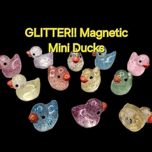 Ducks for Cruising Mini Ducks for Jeep Magnetic Mini Glitter Ducks for Hiding on Cruise Party Favors for Duck Duck Jeep Glitter Lovers Cute