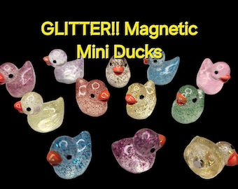 Ducks for Cruising Mini Ducks for Jeep Magnetic Mini Glitter Ducks for Hiding on Cruise Party Favors for Duck Duck Jeep Glitter Lovers Cute