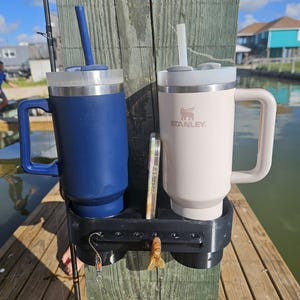 Cup Holder for Deck Phone Holder and Fishing Tackle Holder for Deck Dock Accessories Fishing Accessories Boat Accessories Deck Organizer