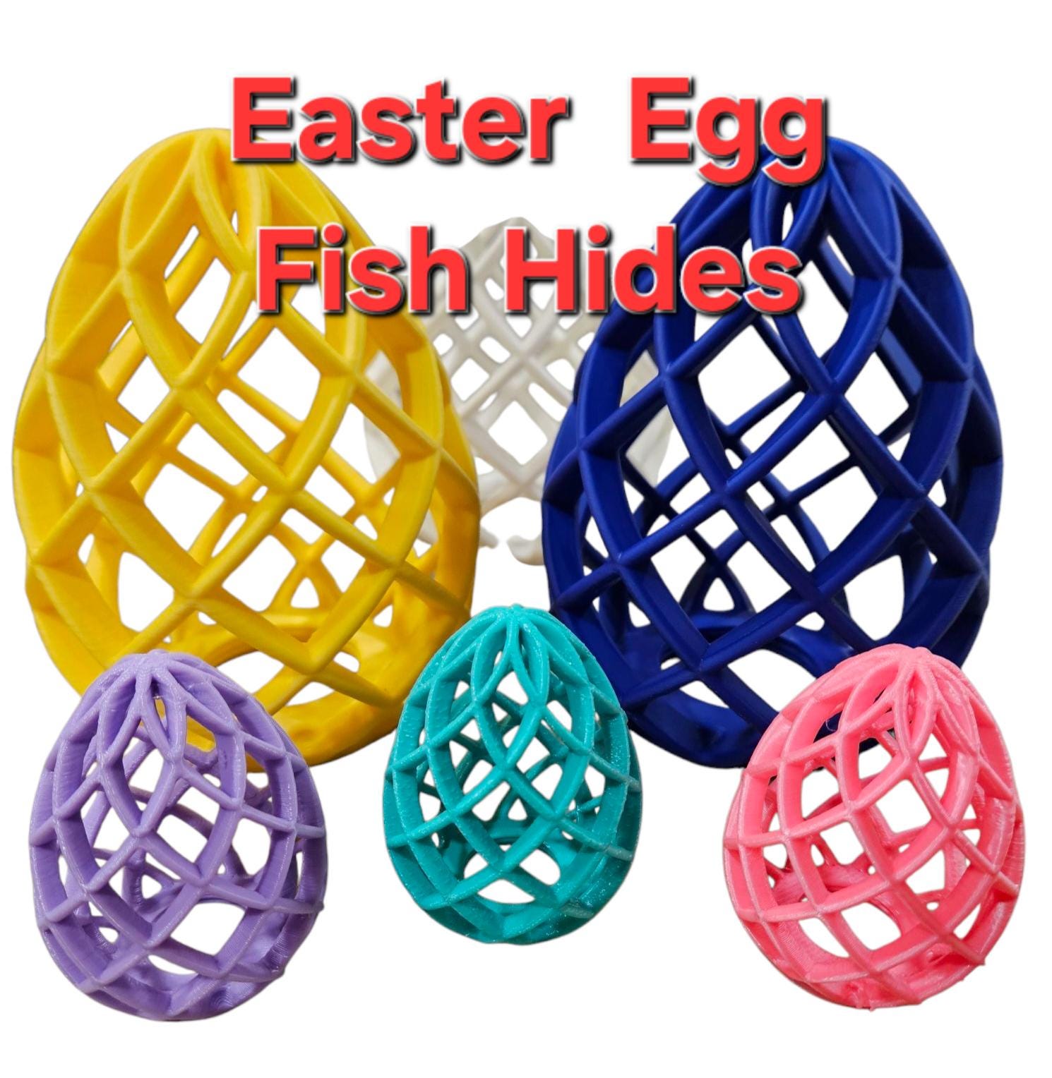 Fish Hide Easter Eggs Easter Aquarium Decor for Fish Tank Decorations Fish Tank Accessories Aquarium Accessories Shrimp Hide Spring Decor