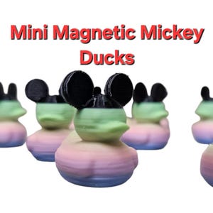 Mini Ducks with Mickey Mouse Ears Disney Cruise Decor Rainbow Ducks Mickey Mouse Ducks for Hiding Disney Lover Pixie Dust Gifts For Cruiser