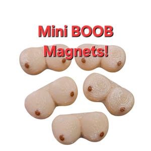 Boob Magnets for Prank Party Favors for Bachelor Party Gag Gifts Funny Gifts Novelty Gift for Boob lovers plus BONUS Glow in the Dark (2)!