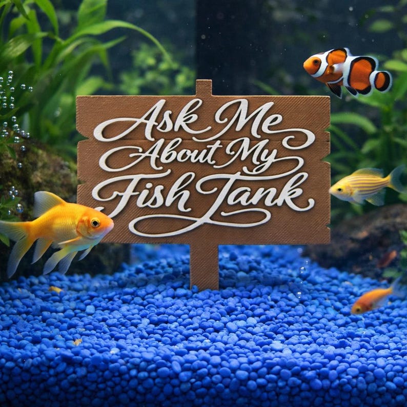 Funny Fish Tank Lover Sign Ask Me About My Fish Tank - Etsy