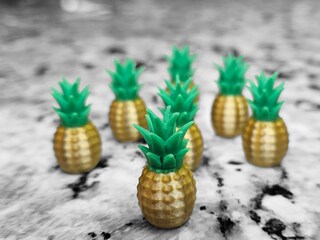 4 Magneti Decorativi Per Porte Da Crociera: Ananas E Fenicottero, Personalizzabili Con 3 Penne