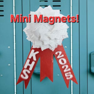 Homecoming Mum Magnet: 3D Printed School Spirit Locker Decoration
