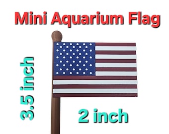 Aquarium Dekorationen Mini Amerikanische Flagge Fish Tank Zubehör Aquarium Zubehör 4. Juli Dekor Gedenktag Dekor Aquarium Flagge