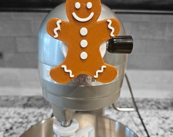 KitchenAid Christmas Decor Spinning Gingerbread Man Kitchen Decor KitchenAid Stand Mixer Accessory Gift for Her Baking Accessory Housewarmin