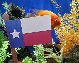Aquarium Dekor Texas Flagge Aquarium Dekorationen Aquarium Zubehör Aquarium Zubehör 4. Juli Dekor Gedenktag Dekor Aquarium