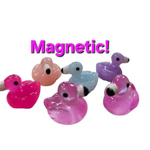 Kreuzfahrt Ente Flamingo Magnete zum Verstecken auf Kreuzfahrt Dekor Gastgeschenke für Flamingo-Liebhaber Mini Flamingos Leuchtende Flamingos Küche Dekor