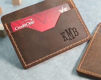 MENS WALLET, PERSONALIZED Leather Wallet, Front Pocket Slim Design Leather Wallet,Minimalist Credit Card Wallet,Man Leather Wallet