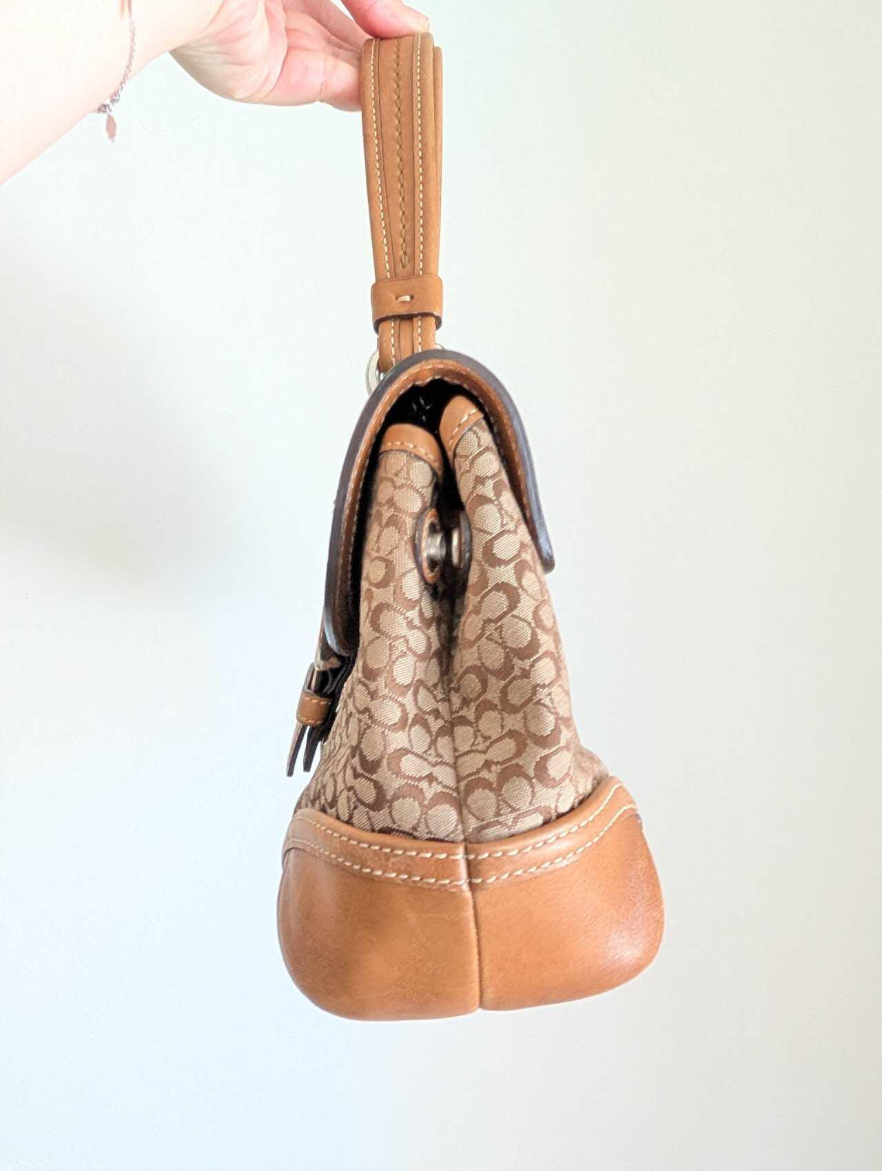 バッグ Coach Sufflette leather One Shoulder Bag Coach Signature Sufflette Leather Handbag - Etsy