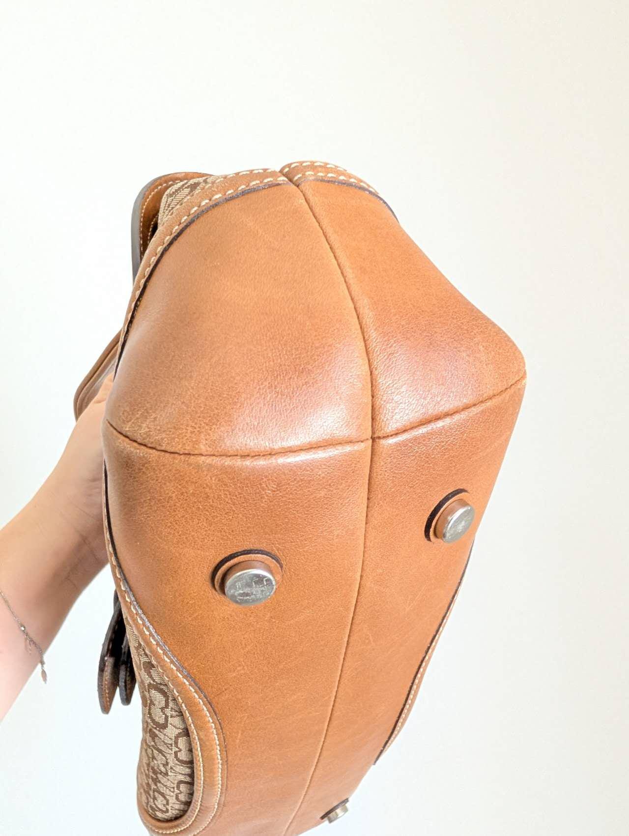 Coach Signature Sufflette Leather Handbag - Etsy