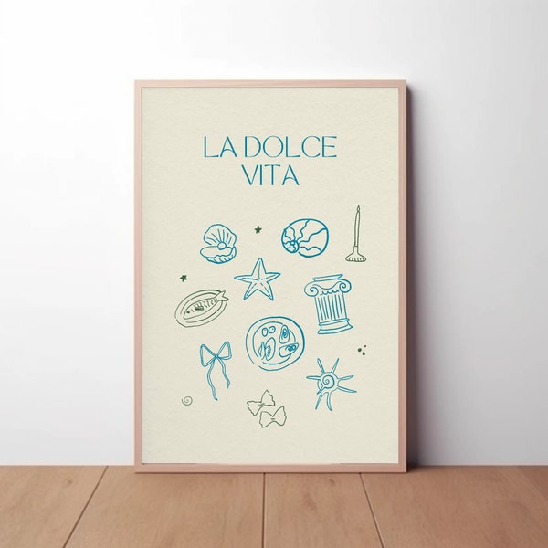 La Dolce Vita Printable Gallery Wall Art, Amalfi Coast Prints, Summer prints, Mediterranean prints, Italian Summer, Instant Download