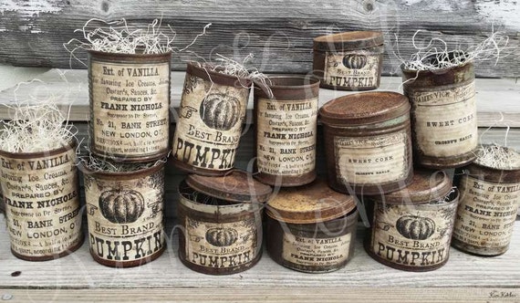 Pantry Vintage Cans Photo Print INSTANT DOWNLOAD Can Photography Primitive Kitchen Art Ephemera Digital Image JPG Kim Kohler