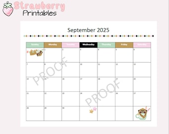 September 2025 Calendar Printable PDF September 2025 Calendar Page ...