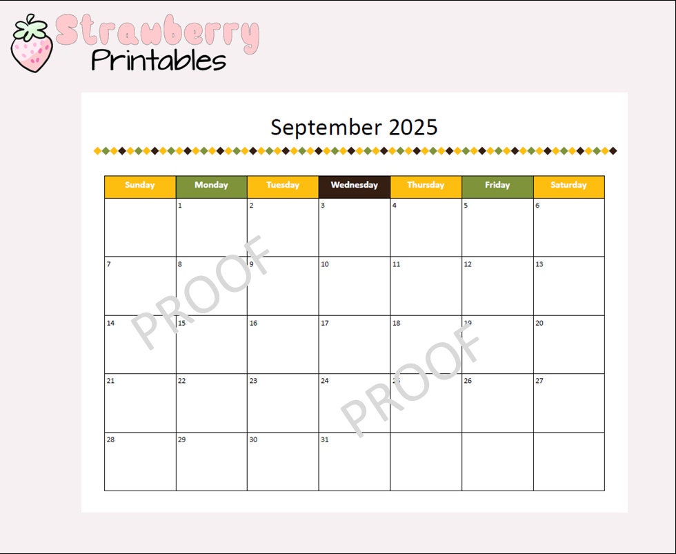 Printable September 2025 Calendar - Etsy september-to-december-2025-calendar-printable-pdf-four-months-calendar