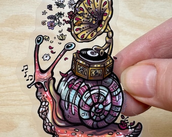 Slow Song Clear Vinyl Sticker