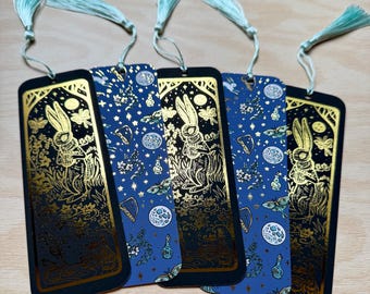 Marcapáginas de conejo de cuento de hadas