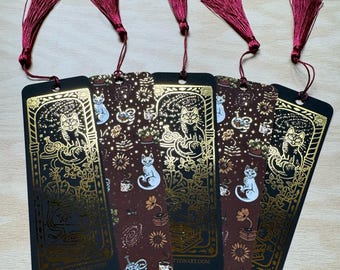 Marcapáginas de gato de cuento de hadas