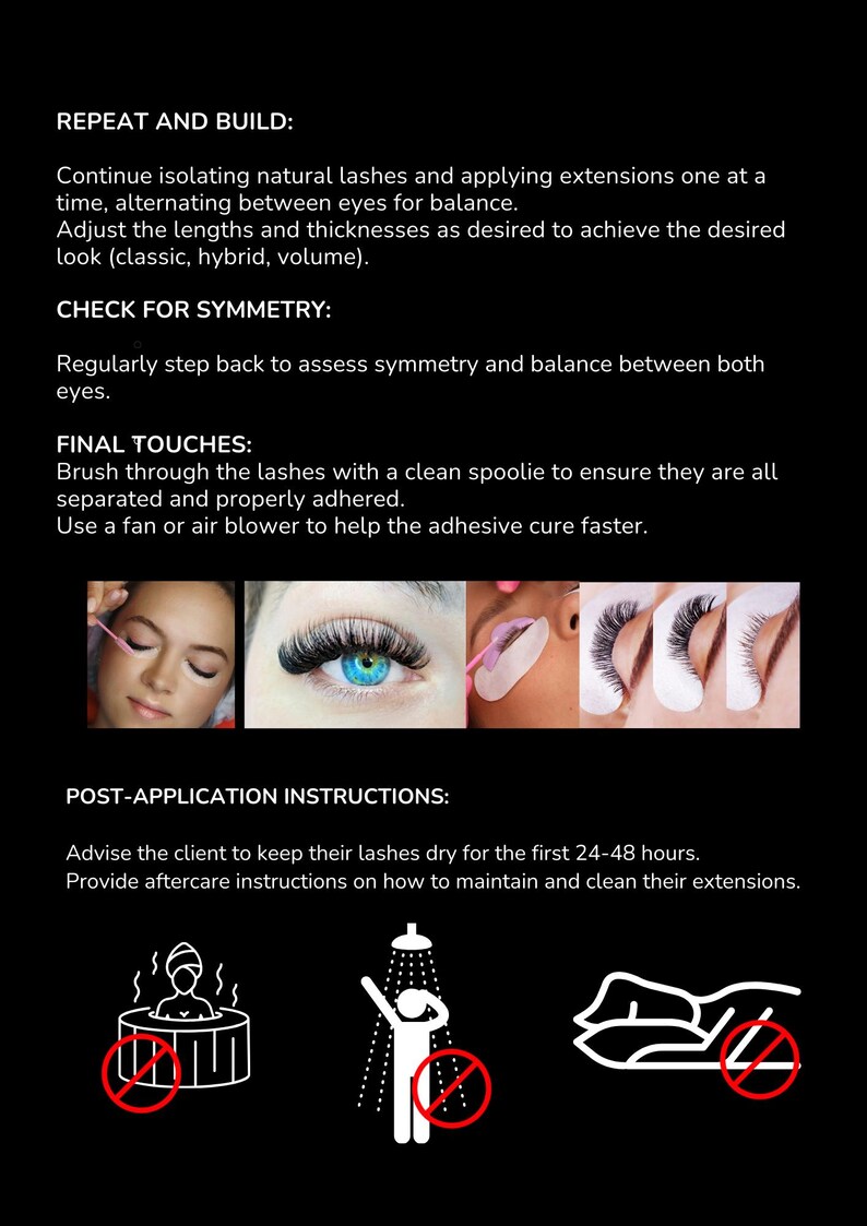 Master Eyelash Extension Training Manual | 63 Pages | Canva Editable ...