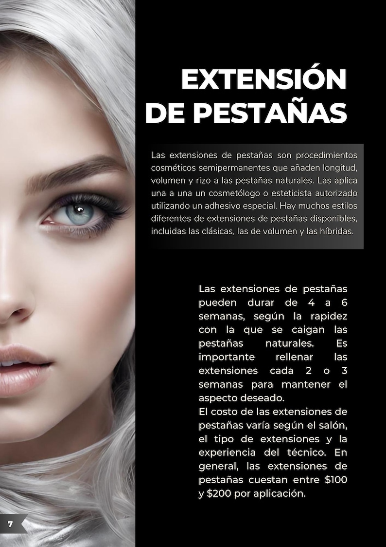 Manual de Extensiones de Pestañas 190 Páginas / Curso Completo Lashista ...