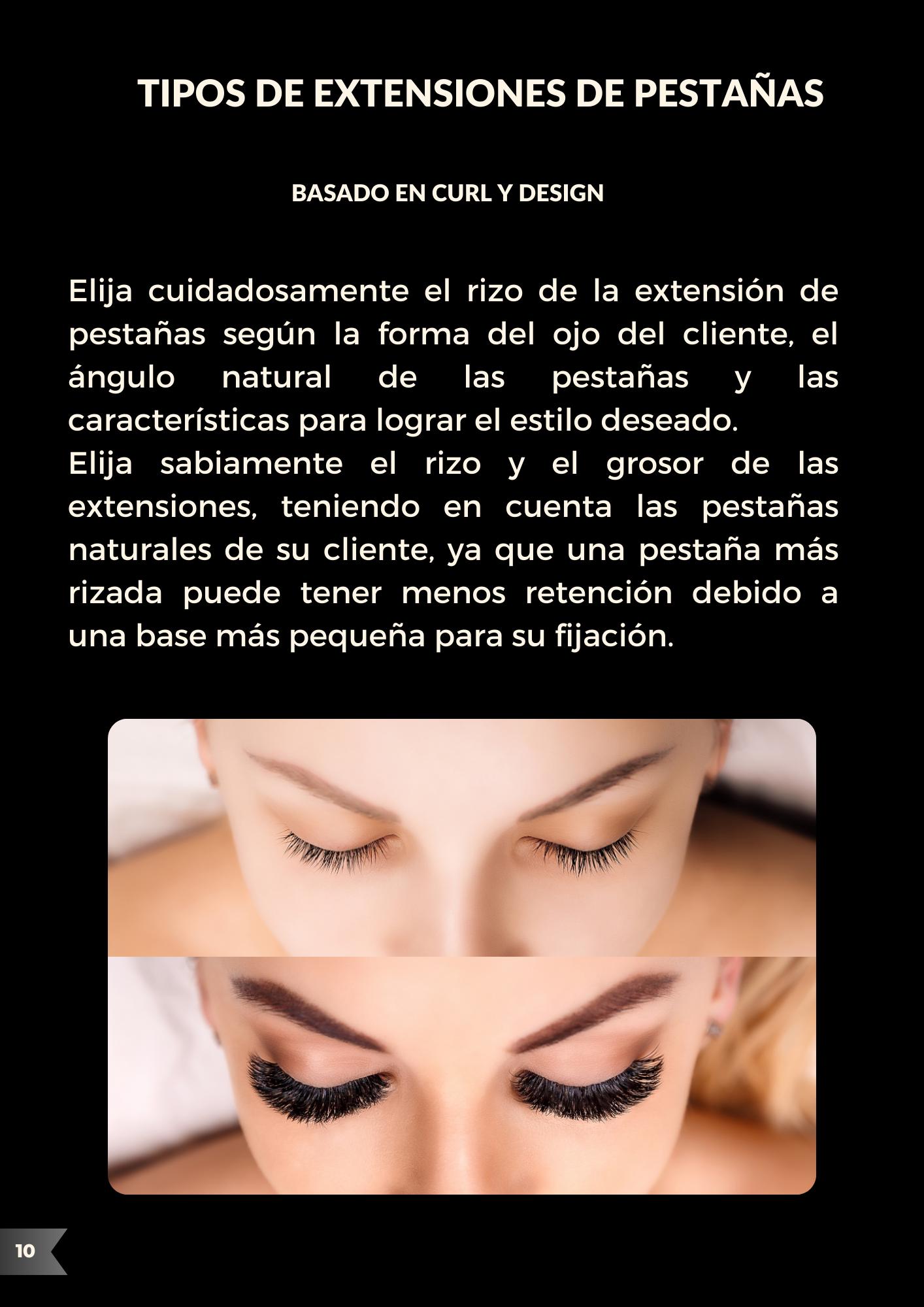 Manual de Extensiones de Pestañas 190 Páginas / Curso Completo Lashista ...