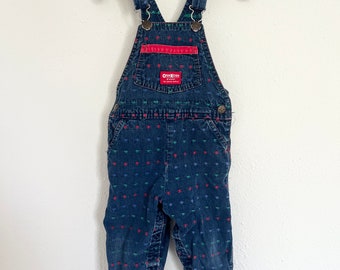 90’s Vintage OshKosh Overalls Geometric Shapes