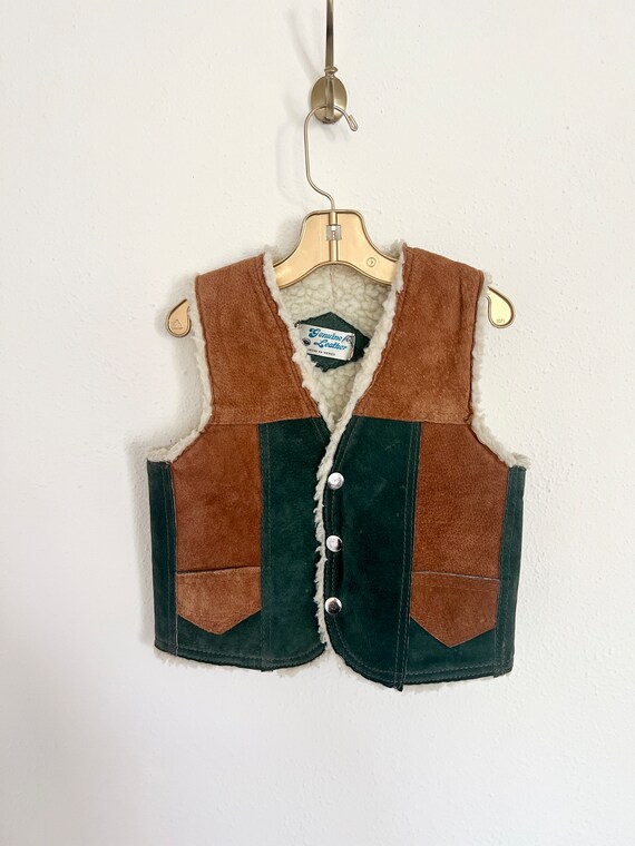 Genuine Leather Childrens Vest