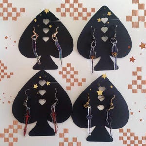 Elden Ring 3cm Earrings: Morgott&#39;s Cursed Sword, Mohgwyn&#39;s Sacred Spear, Spear of the Impaler, Blasphemous Blade