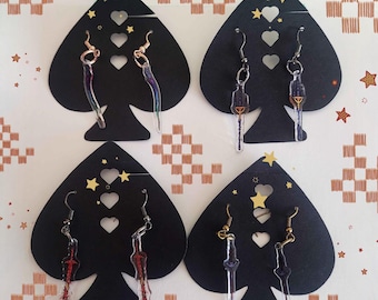 Elden Ring 3cm Earrings: Morgott&#39;s Cursed Sword, Mohgwyn&#39;s Sacred Spear, Spear of the Impaler, Blasphemous Blade