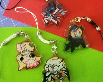 ハズビンホテルのヴォックスとアラスターのキーチェーンチャーム