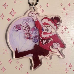 Caine Digital Circus 3in Shaker Keychain (feat. Everyone Else)
