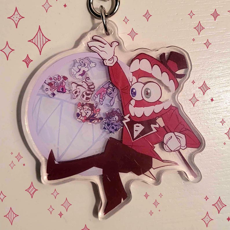 Caine Digital Circus 3in Shaker Keychain (feat. Everyone Else) image 1