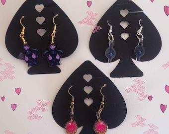 Madoka Magica 2cm Earrings: Soul Gem, Grief Seed, Devil Homura