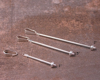 Interchangeable Bead Posts, Michael Barley Quick Switch Posts in Sterling Silver
