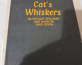 libro antiguo. Bigotes de gato de Ronald Stillman 1963