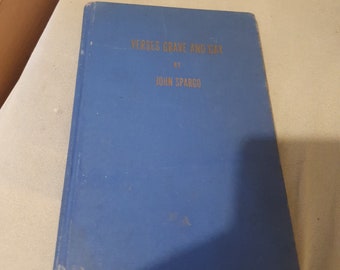 Versos graves y alegres de John Spargo 1946 con firma