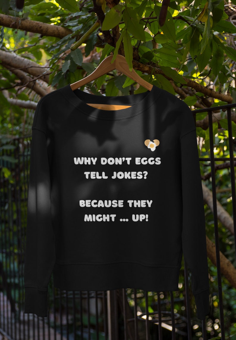 Why Don't Eggs Tell Jokes To,gift for Her,gift for Him,funny Sweatshirt